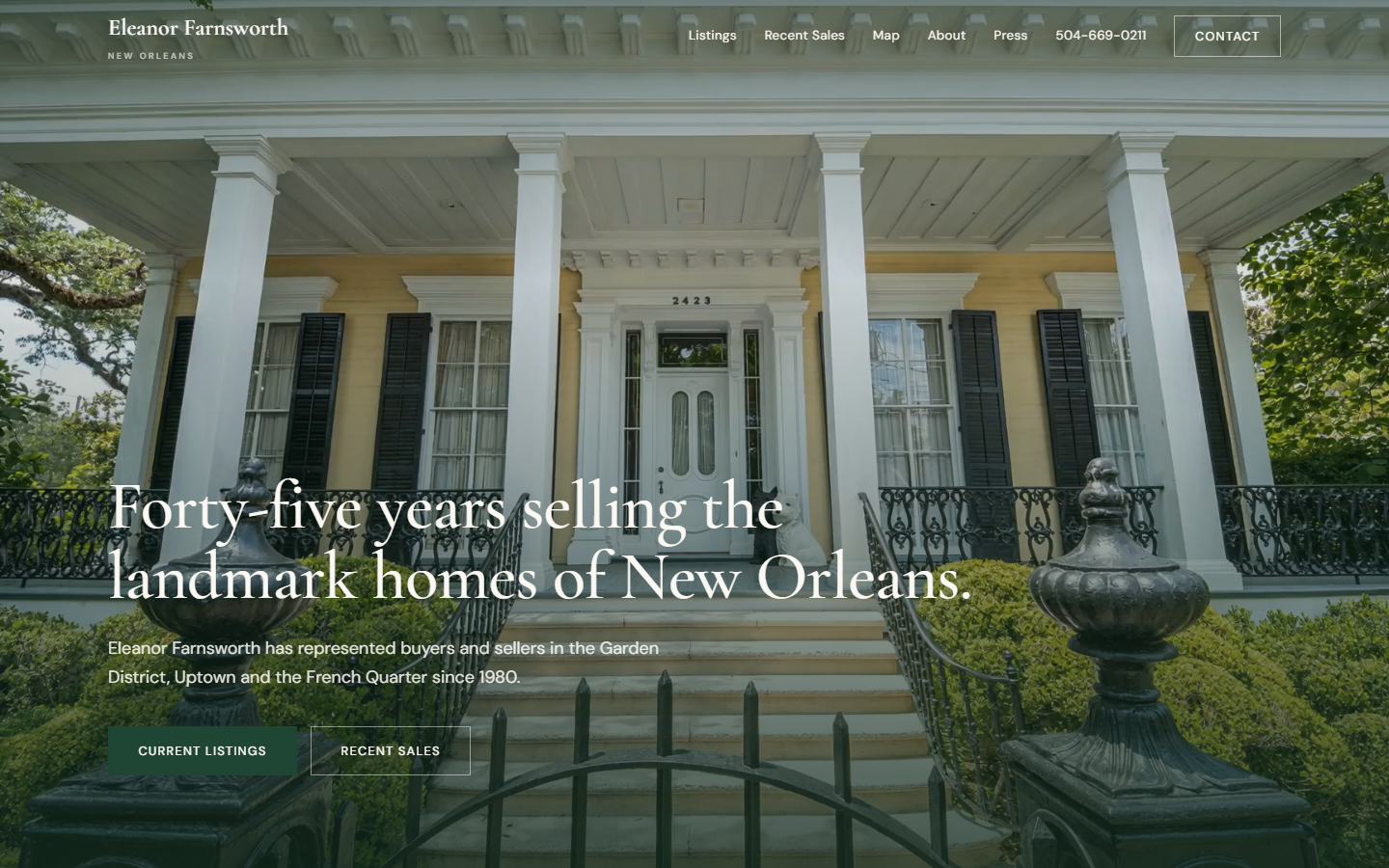 Eleanor Farnsworth real estate website